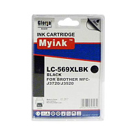 Картридж черный XL MyInk LC569XL-BK черный совместимый с принтером Brother