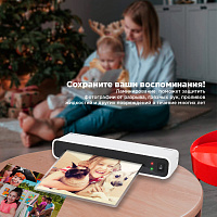 Ламинатор BRAUBERG L460-W БЕЛЫЙ, формат A4, толщина пленки 75-125 мкм, скорость 30 см/мин, 532269