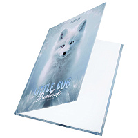 Дневник 1-4 класс 48 л., твердый, BRAUBERG, глянцевая ламинация, с подсказом, "Волк", 106833