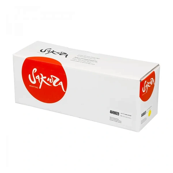 купить совместимый Картридж SAKURA 46490629 желтый совместимый с принтером Oki (SA46490629) 