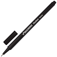 Ручка капиллярная (линер) BRAUBERG "Aero", ЧЕРНАЯ, трехгранная, металлический наконечник, линия пись
