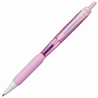 Ручка шариковая масляная автоматическая с грипом UNI "JetStream", СИНЯЯ, корпус розовый, 0,35 мм, SX