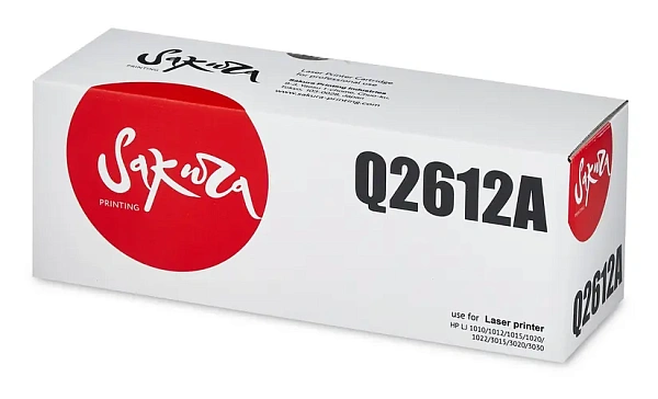купить совместимый Картридж SAKURA Q2612A черный совместимый с принтером HP (SAQ2612A) 