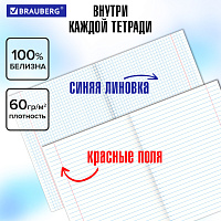 Тетради предметные, КОМПЛЕКТ 10 ПРЕДМЕТОВ, 48 л., глянцевый лак, BRAUBERG, "BLACK & BRIGHT", 403560