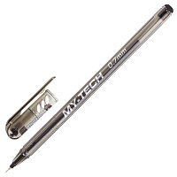 Ручка шариковая масляная PENSAN "My-Tech", ЧЕРНАЯ, игольчатый узел 0,7 мм, линия письма 0,35 мм, 224
