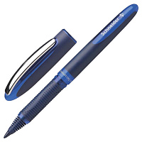 Ручка-роллер SCHNEIDER "One Business", СИНЯЯ, корпус темно-синий, узел 0,8 мм, линия письма 0,6 мм, 