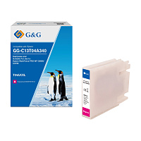 Картридж пурпурный XXL G&G C13T04A340 пурпурный совместимый с принтером Epson (GG-C13T04A340)