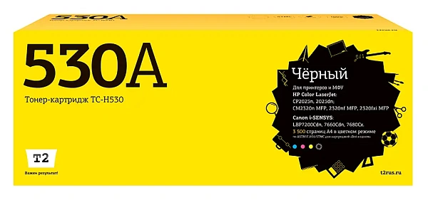 купить совместимый Картридж T2 CC530A черный совместимый с принтером HP (TC-H530) 