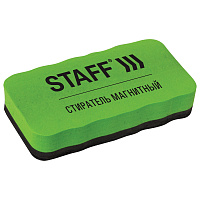 Стиратель магнитный для магнитно-маркерной доски (57х107 мм), упаковка с подвесом, STAFF "Basic", 23