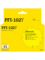 Картридж желтый T2 PFI-102Y  совместимый с принтером Canon (IC-CPFI-102Y)