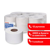 Бумага туалетная 200 м, LAIMA (T2), UNIVERSAL, 1-слойная, цвет натуральный, КОМПЛЕКТ 12 рулонов, 111