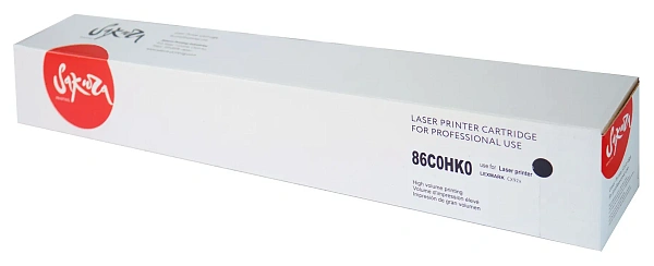 купить совместимый Картридж SAKURA 86C0HK0 черный совместимый с принтером Lexmark (SA86C0HK0) 
