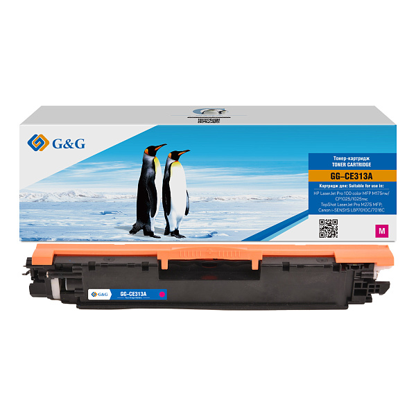 купить совместимый Картридж G&G CE313A пурпурный совместимый с принтером HP (GG-CE313A) 