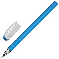 Ручка гелевая STAFF "College" GP-181, СИНЯЯ, корпус синий, игольчатый узел 0,6 мм, линия письма 0,3 