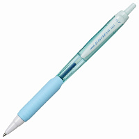 Ручка шариковая масляная автоматическая с грипом UNI "JetStream", СИНЯЯ, корпус бирюзовый, 0,35 мм, 