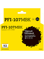 Картридж черный матовый T2 PFI-107MBK  совместимый с принтером Canon (IC-CPFI-107MBK)