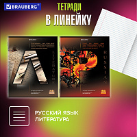 Тетради предметные, КОМПЛЕКТ 12 ПРЕДМЕТОВ, 48 л., обложка картон, BRAUBERG, "КЛАССИКА SCIENCE", 4048