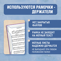 Папка-тетрадь для нот А4, 20 вкладышей на 40 страниц, на гребне, пластик, ФИОЛЕТОВАЯ, BRAUBERG, 4046